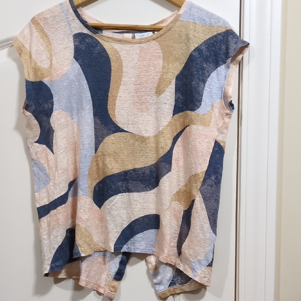 Rachel Zoe Multicolor Abstract Blouse